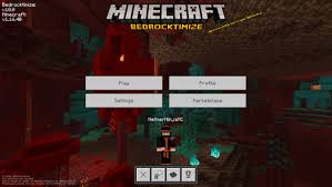 Adds a mod menu to view the list of mods you have installed. Bedrocktimize Minecraft Addon Mod