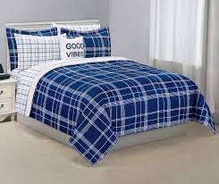 Featuring duvet covers, sheets, throws, pillow cases and shams, ralph lauren's collection will help you to create an elegant and peaceful space in your home for relaxing and sleeping. Just Home Just Home Navy Gray Plaid 6 Piece Reversible Comforter Set Big Lots Comforter Sets Plaid Comforter Plaid Sheets