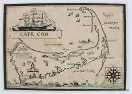 Reproduction Of A Cape Cod Map From The 1920s Very Cute And Simple Design Available In Our Shop And Via Our Website Pictorial Maps Cape Cod Map Antique Maps