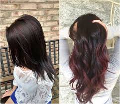 schwarze haare mit roten strahnchen dunkel unauffallig haarschonheit strahnchen schwarze haare haare rotbraun
