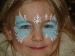 Sneeuw Engel Maskertje Schminken Ontwerpen Schminken Bodypainting