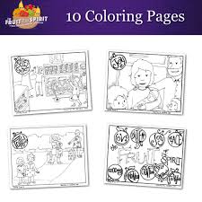 Download and print these fruit of the spirit coloring pages for free. The Fruit Of The Spirit 10 Page Coloring Book Download Only The Sunday School Store