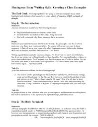 How that quote will fit into your essay. Honing Our Essay Writing Skills Creating A Class Exemplar