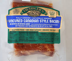 There are 126 calories in 100 g of canadian bacon. Uncured Canadian Bacon Hempler S Foods