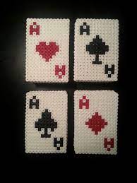 Creating cross stitch patterns from your own pictures is very easy with pic2pat. Poker Coaster Set Hama Beads By Manualikas Perler Bead Art Hama Beads Design Iron Beads