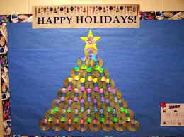 Above is a wreath from our christmas shoot, fashioned with fragrant herbs, pretty baubles and decorative dried flowers. Smart Idea Bulletin Board Decoration Ideas For Christmas