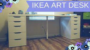 Maybe you would like to learn more about one of these? Ikea Linnmon Alex Desk Build Setting Up My Art Desk Youtube