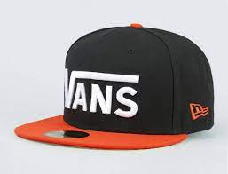 Drop V Black Tigerlily 59fifty Fitted Baseball Cap By Vans X New Era Fitted Baseball Caps Vans Hats Baseball Cap