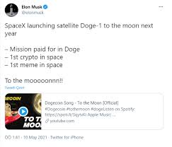 He really does have some power. Elon Musk Halt Sein Versprechen Dogecoin Geht Wirklich Zum Mond Technologyme
