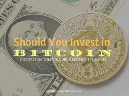 The bible says if your eye cause you to sin, remove it. What Does The Bible Say About Investing In Bitcoin And Other Cryptocurrencies Becoming Christians