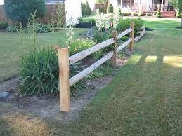 Split rails fences are cost effective and provide a more open view than other types of fence. Split Rail Sadler Fence And Staining