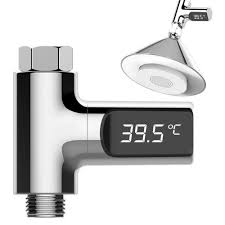 Loskii Lw 101 Led Display Home Water Shower Thermometer Flow Self Generating Electricity Water Temperture Mete Bathroom From Home And Garden On Banggood Com Digital Showers Display Homes Waterproof Led