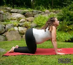 There are cues for enjoying each pose throughout your pregnancy. More Prenatal Yoga Poses Kids Yoga Stories Yoga And Mindfulness Resources For Kids