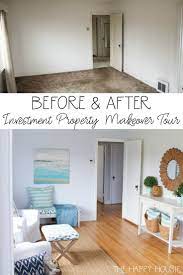 Before After Investment Property Makeover Tour The Happy Housie Home House Rental Rental Decorating