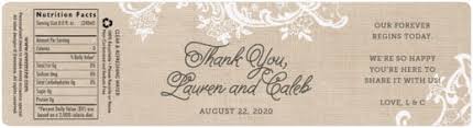 Decorate mason jars, flowerpots and more. Wedding Water Bottle Labels Custom Wedding Bottled Water