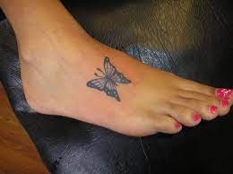 Butterfly Foot Daughter By Welcometoreality On Deviantart Small Foot Tattoos Butterfly Foot Tattoo Small Butterfly Tattoo