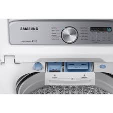 Nowadays, the technique of south korean samsung brand can be found in any house. Samsung 5 0 Cu Ft Top Load Washer With Active Waterjet Washers Dryers Furniture Appliances Shop The Exchange
