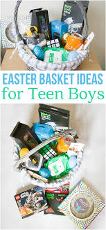Book, stuffed animal, candy, card. Easter Basket Ideas For Teen Boys