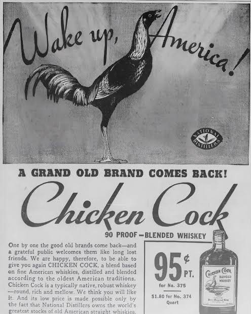 Пару постеров старой рекламы алкоголя. Виски Chicken Cock Whiskey (CША) Здравствуйте, уважаемые, Приятного, времени, суток