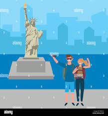 Statue liberty cartoon hi-res stock photography and images - Page 4 - Alamy