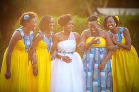 Chris Roni S Story Every Good Thing Comes From God African Bridesmaids African Traditional Wedding Dress African Wedding Theme