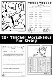Today i'm sharing 3rd grade vocabulary worksheets and printables that will make the word building process more exciting for students! Spring Worksheets Woo Jr Kids Activities