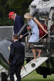 Licensable picture: U.S. President Donald Trump exits Marine One at the Ellipse near the White House, in Washington