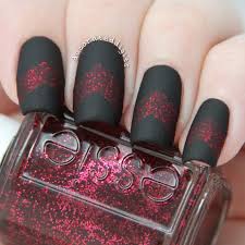 Matte Black And Red Glitter Nails Matte Black And Red Glitter Chevron Valentines Nails By Decorateddigits Chevron Nail Art Valentines Nails Red Nails Glitter