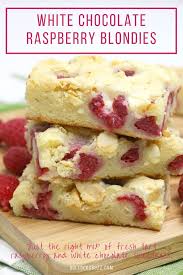 Raspberry White Chocolate Blondies Recipe Chocolate Blondies Recipe White Chocolate Blondies Recipe White Chocolate Blondies