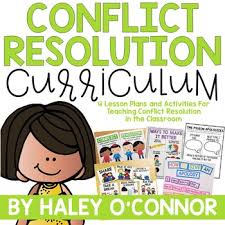 Character Education Conflict Resolution Lesson Plans And