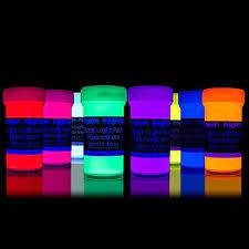 Neon Nights Nachleuchtende Neon Farben Phosphoreszierende Wandfarbe Fur Glow Effekt Im Dunkeln 8 X 20ml Leuchtf Schwarzlicht Farbe Schwarzlicht Leuchtfarbe