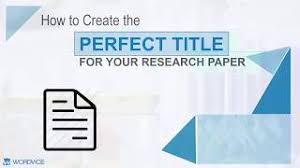 Whereas, sometimes, college and university students take up the challenge upon them to perform qualitative research and present an original paper which could even hold the. How To Write A Research Paper Title Youtube