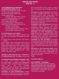 Gereja Fx Kuta Novena Roh Kudus Sesuai Buku Puji Facebook