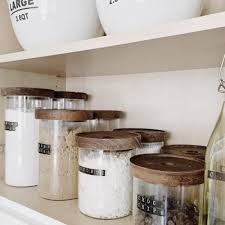 78oz Glass Storage Canister With Wood Lid Threshold In 2020 Glass Storage Storage Canisters Glass Storage Containers