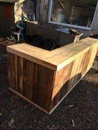 L Shaped Outdoor Bar Pallet Bar Diy Pallet Counter Pallet Diy
