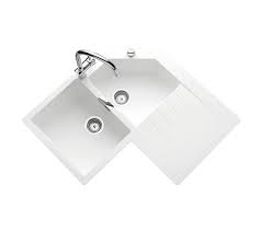 Evier D Angle Granit Blanc Schock Lokti 2 Bacs 1 Egouttoir Evier But