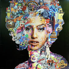 3d depth and realism 2. Pop Art Face 6 By Wojtek Babski 2020 Painting Acrylic Collage On Canvas Singulart