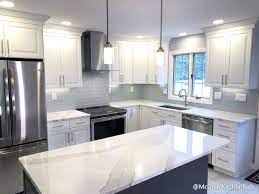 Looking to remodel your kitchen? White And Grey Kitchen Remodel In Peabody Mcguire Co Kitchen Bath Wakefield Ma