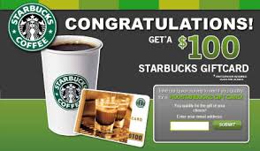 World famous starbucks is gifting away new cards. Get It Free Get A 100 Starbucks Gift Card