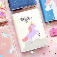 Unicorn V3 1pc Cute Faux Leather Notebook Monthly Weekly Daily Planner Diary Unbranded Unicorn Planner Cool Notebooks Daily Planner