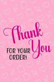 Are there any pictures that say thank you for free? Thank You For Your Order Blank Lined Notebook Shopping Online Pink By Shoping Online Designs X