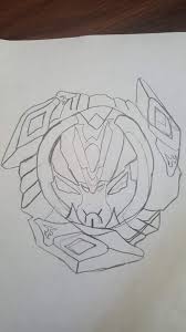 It's a spinning top used in battle in a small arena. How To Draw Beyblade Valtryek