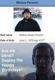 Notch's username is notch his real name is markus and his name plate is gold and he has a mojang cape. Happy Notch Noises Dankmemes