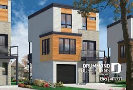These home plans for narrow lots were chosen for those whose property will not allow the house's width to exceed 55 feet. Small House Plans With Garage For Narrow Lots Under 26 Ft Wide
