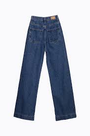 Quần jeans ống suông màu xanh đậm QJ-05 | Thời trang công sở K&K Fashion