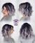 Short Brown Purple Ombre Hair
