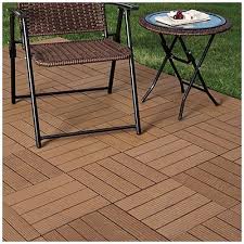 Interlocking Polywood Deck Patio Tiles 10 Pack Big Lots Patio Tiles Patio Flooring Wood Deck Patio