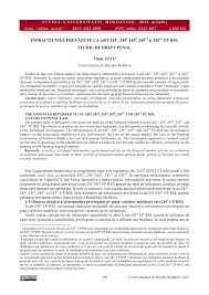Certificatul de grefa este o adresa pe care o vei primi de la instanta si care atesta faptul ca ai contestat procesul verbal de contraventie. Pdf InfracÅ£iunile PrevÄƒzute La Art 245 3 245 5 245 8 245 11 Si 245 12 Cp Rm Studiu De Drept Penal