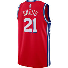 Browse the latest joel embiid jerseys and more at fansedge. Philadelphia 76ers Men S Red Joel Embiid Sixers Statement Swingman Jersey By Nike Wells Fargo Center Official Online Store