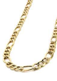Gold Chain Mens Hollow Figaro Chain 10k Gold In 2021 Gold Chains For Men Mens Gold Jewelry Chains For Men